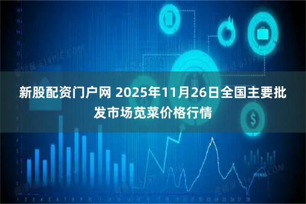 新股配资门户网 2025年11月26日全国主要批发市场苋菜价格行情